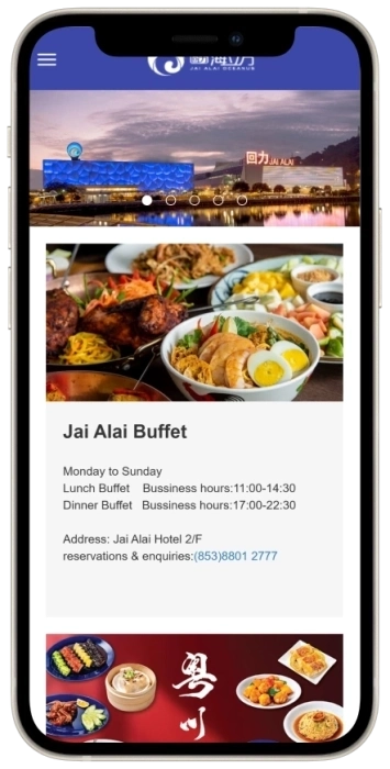 Casino Oceanus at Jai Alai Mobile App